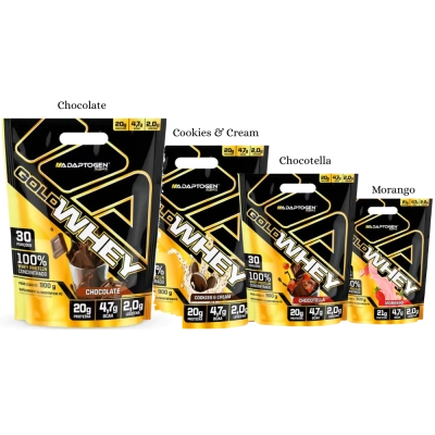 Gold Whey, 900g Sabores, Adaptogen