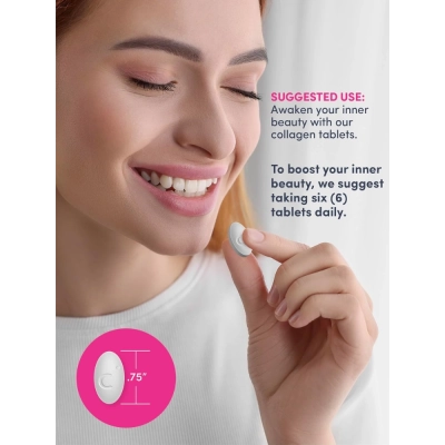 Grass-Fed Collagen Peptides, com Vitamina C e Biotina, 6000mg, Comprimidos, Neocell