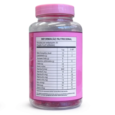 Gummy Hair Zero, 60 Gomas Sabor Tutti Trutti 