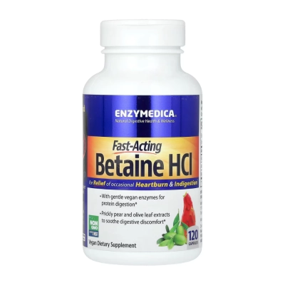 HCl de Betaína, Cápsulas, Enzymedica