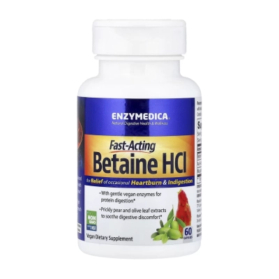 HCl de Betaína, Cápsulas, Enzymedica