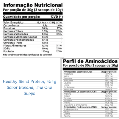 Healthy Blend Protein, 454g Sabores, The One Supps