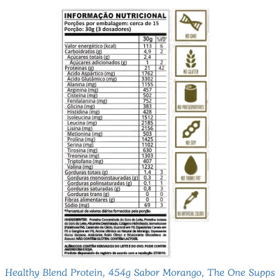 Healthy Blend Protein, 454g Sabores, The One Supps