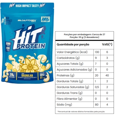 Hit Protein 900g Bag, Sabores, 900g, Adaptogen