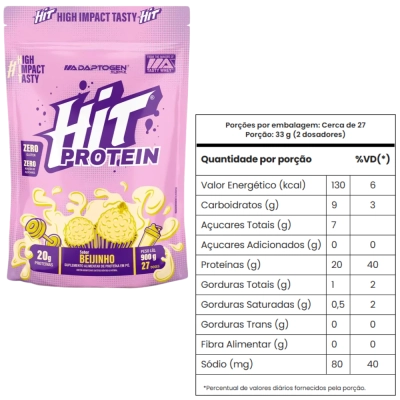 Hit Protein 900g Bag, Sabores, 900g, Adaptogen