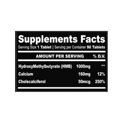HMB 1000mg, 90 Cápsulas, Bull Pharma