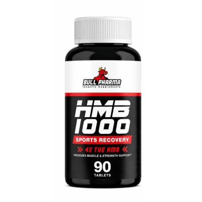 HMB 1000mg, 90 Cápsulas, Bull Pharma