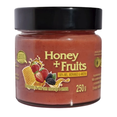 Honey + Fruits, Mel Diversos Sabores, 250g, ‎Apis Nativa