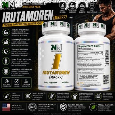 Ibutamoren MK677, 60 Comprimidos, KN Nutrition