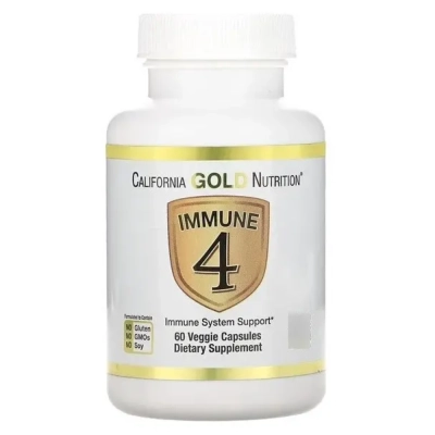 Immune4, Auxílio ao Sistema Imunológico, 60 Cápsulas California Gold