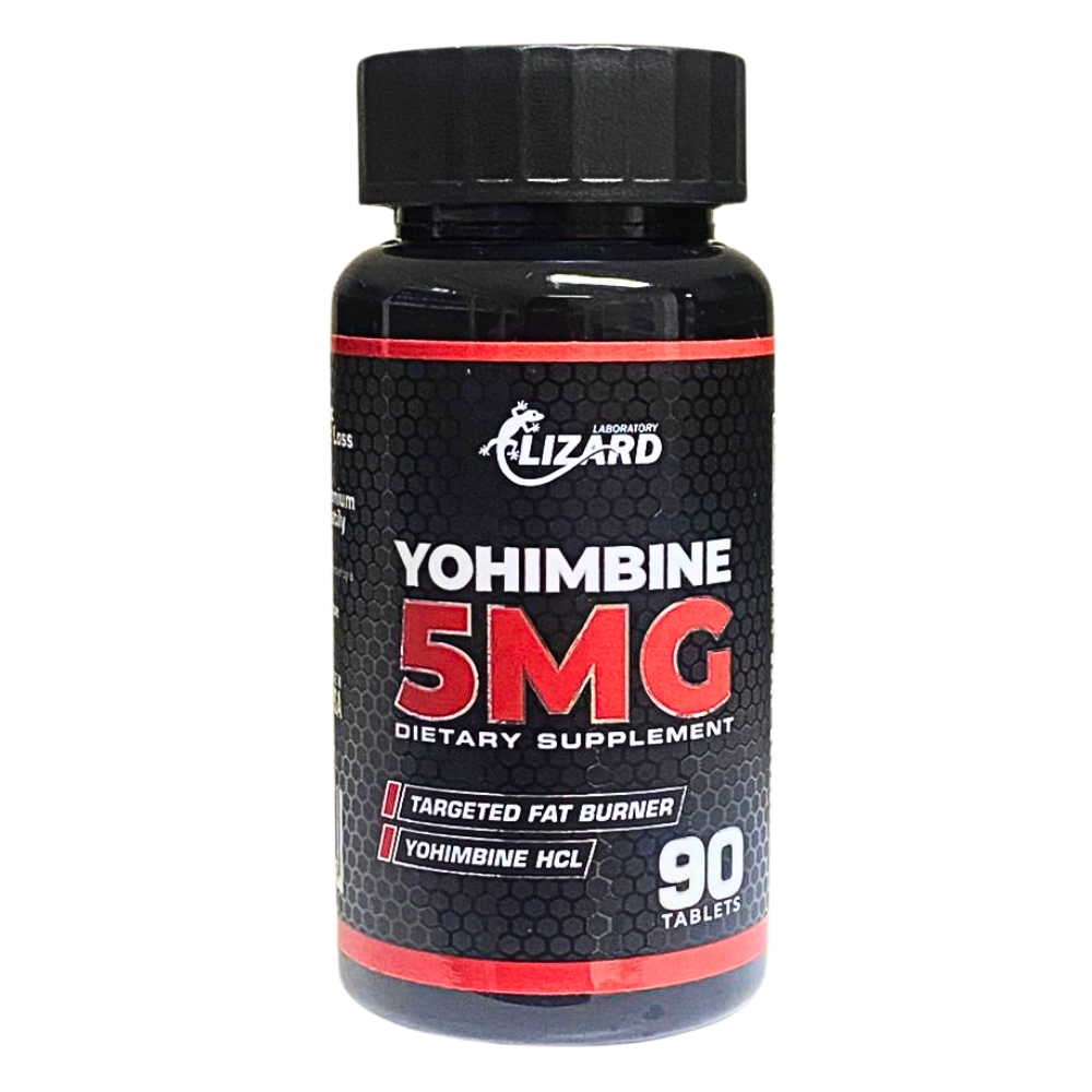 Ioimbina HCL 5mg, 90 Cápsulas, Lizard