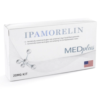 Kit Ipamorelin 5mg x 4 ampolas de 20mg + 10ml de água Bacteriostática, MEDplus