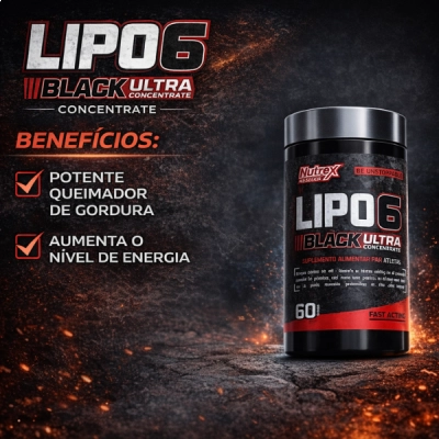 Lipo 6 Black, Ultra Concentrado, 120 Cápsulas, Nutrex, Formula Nacional