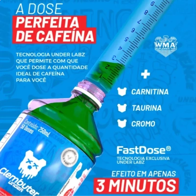Termogênico Clembuter, Sabores 250mL, 50 Dodes - Under Labz