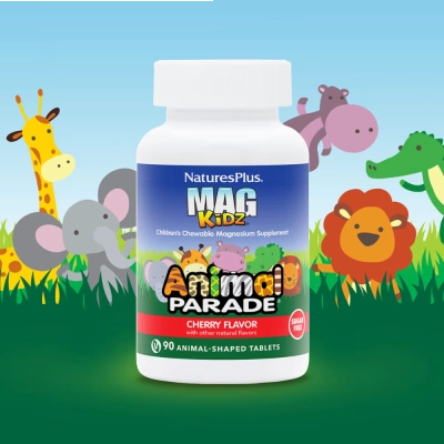 Mag Kidz – Sabor Cereja, 90 Comprimidos, Natures Plus