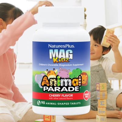 Mag Kidz – Sabor Cereja, 90 Comprimidos, Natures Plus