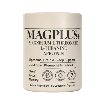 Magnésio L-Treonato,  Apigenina, L-teanina, Lipossomal, 60 Cápsulas, Magplus