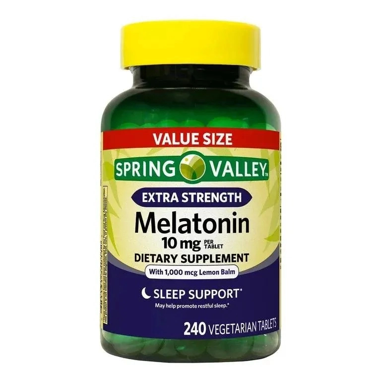 Melatonina 10mg, 240 Comprimidos, Spring Valley