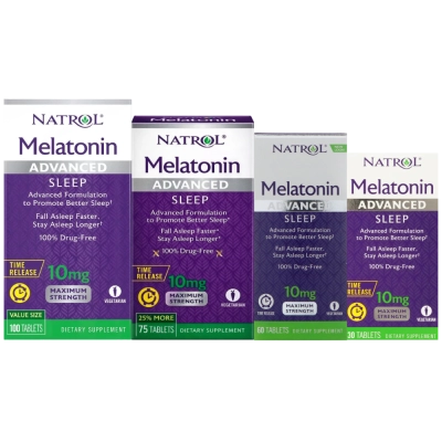 Melatonina 10mg, Time Release liberacao gradativa, Comprimidos, Natrol