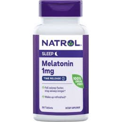 Melatonina  1mg, Time Release liberacao gradativa, 90 Comprimidos. Natrol