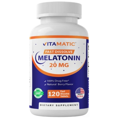 Melatonina 20mg, Tablets Fast Dissolve Opções, Vitamatic