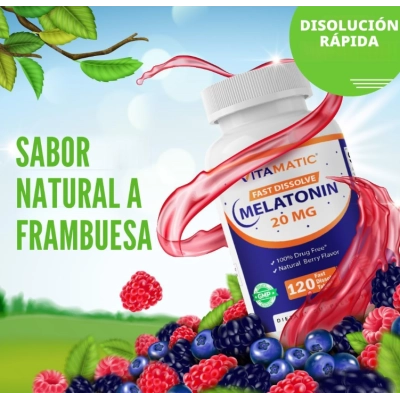 Melatonina 20mg, Tablets Fast Dissolve Opções, Vitamatic