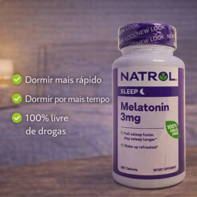 Melatonina 3mg, 120 Comprimidos, Natrol