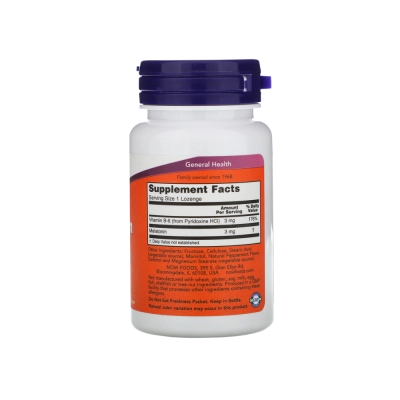 Melatonina 3mg, Relaxamento, Sono Reparador e Qualidade de Vida, Cápsulas, Now