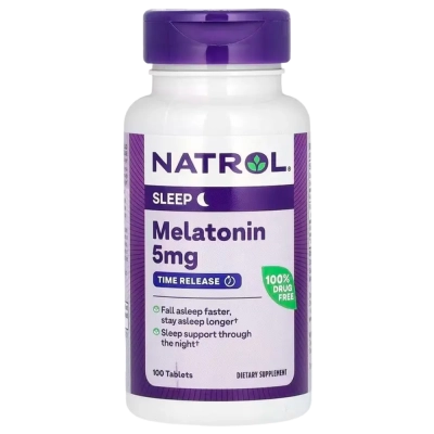 Melatonina 5mg, 100 Comprimidos, Time Release, Natrol