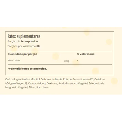 Melatonina 5mg, 60 Gomas, Sabor frutos silvestres, Sundance