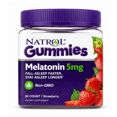 Melatonina 5mg, 90 Gomas Sabor Morango, Natrol