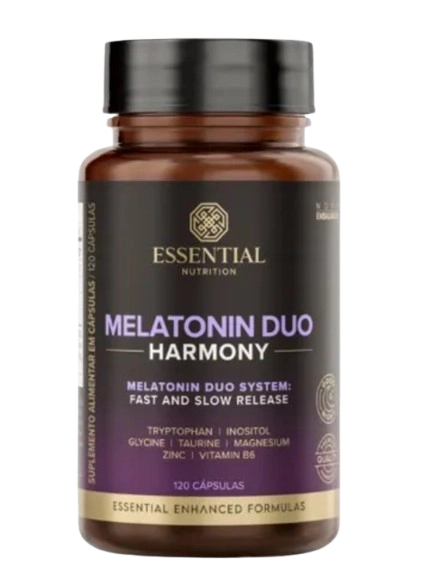 Melatonina Duo Harmony 210mcg, 120 Cápsula, Essential Nutrition