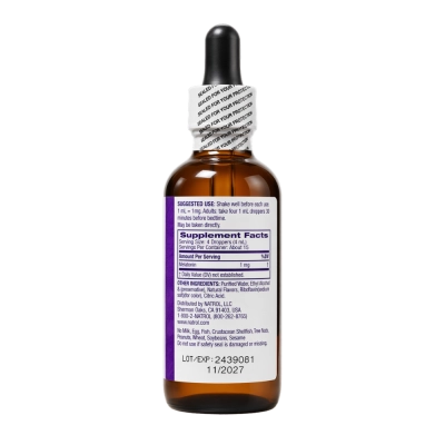 Melatonina Líquida (Sabor Framboesa), 1mg, 60ml, Natrol