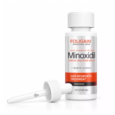 Minoxidil 5%, Tratamento Capilar, Frascos de 60ml Cada, Foligain