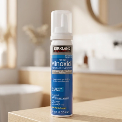 Minoxidil for Men, Aerosol foam, 60g, Kirkland