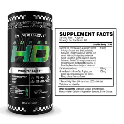 Mistura Termogênica Super HD, 60 Cápsulas, Cellucor, Importado