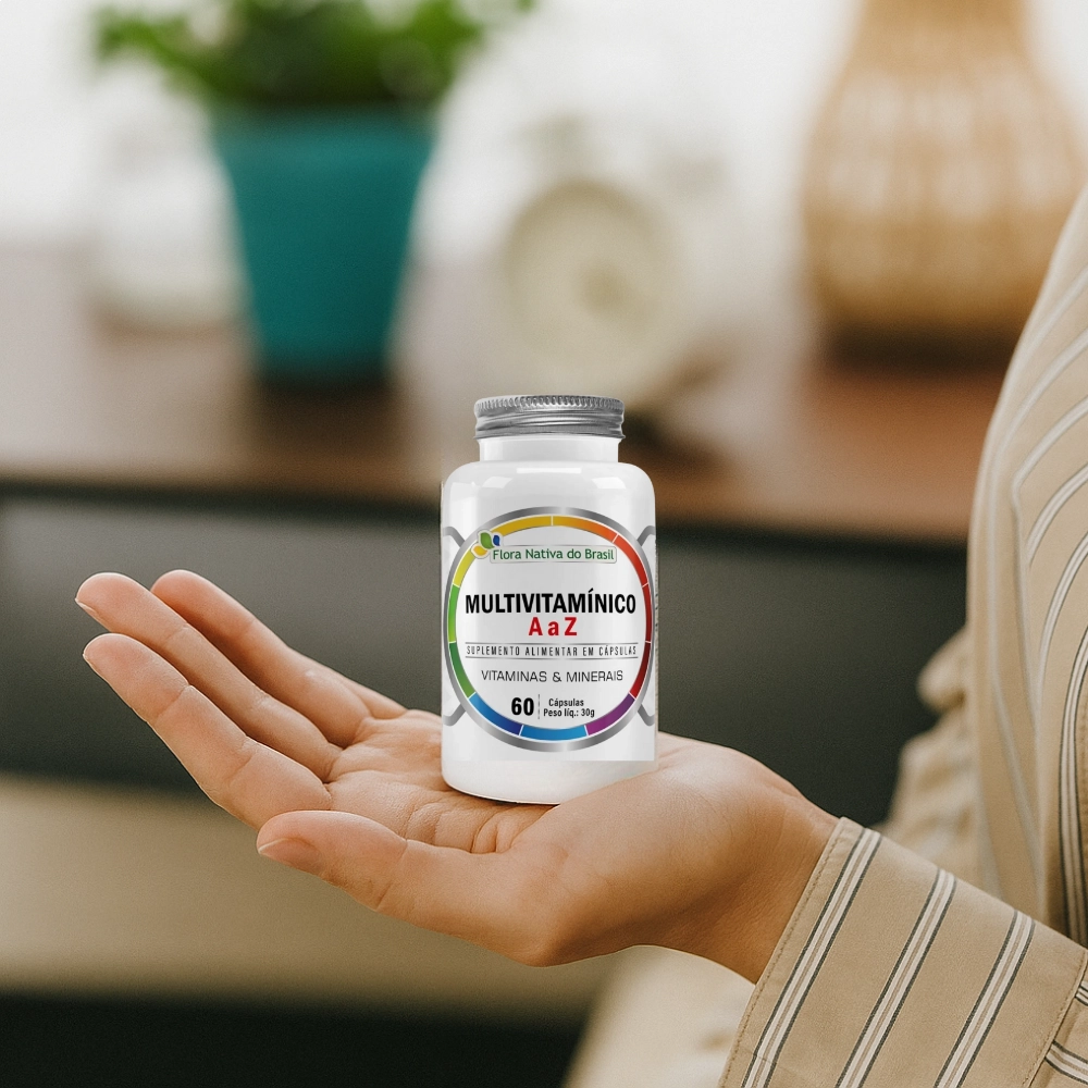 Multivitamínico A a Z 500mg 60 Cápsulas - Flora Nativa