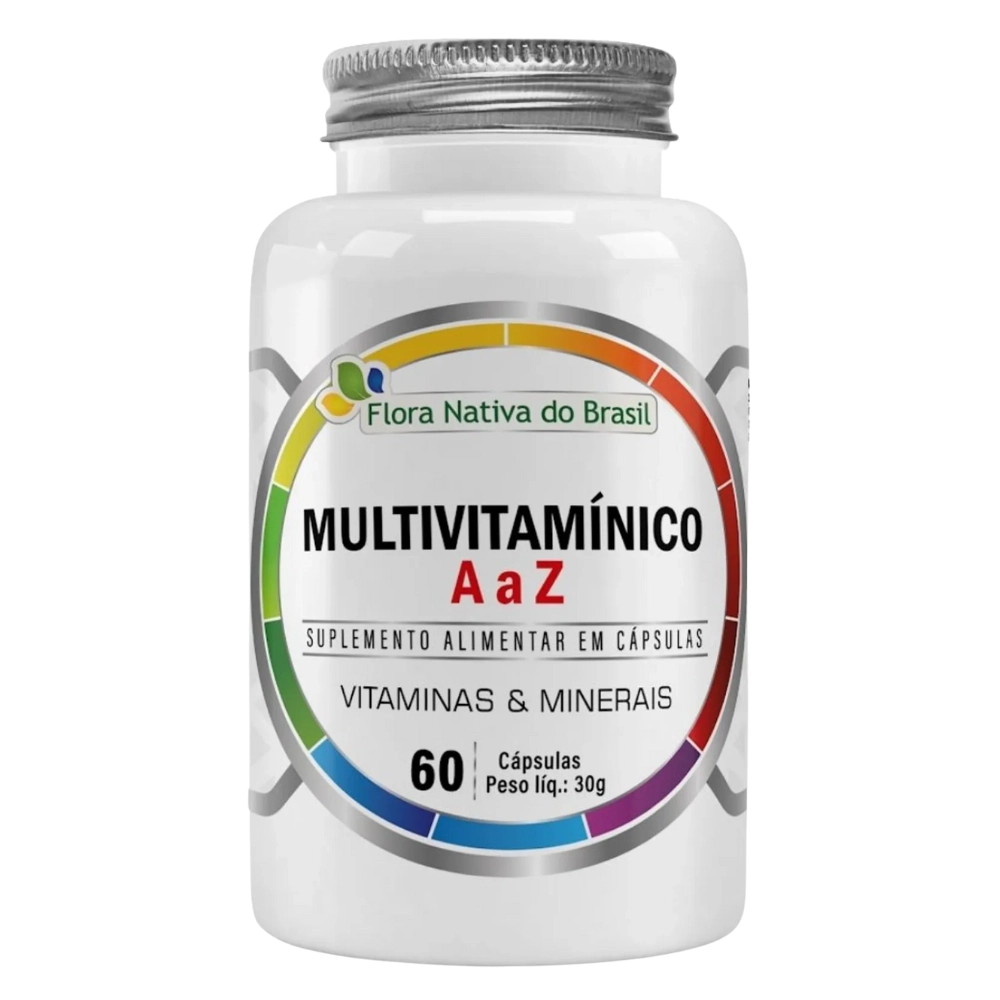 Multivitamínico A a Z 500mg 60 Cápsulas - Flora Nativa
