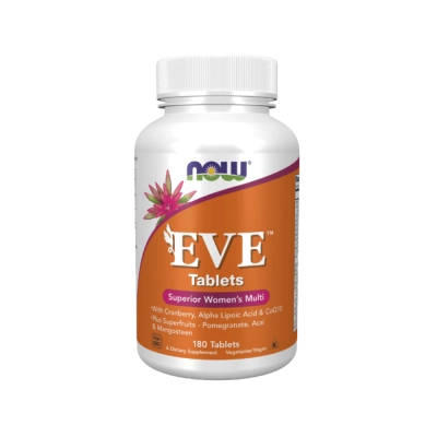 Multivitamínico Feminino EVE, Energia, Beleza e Equilíbrio Hormonal, Saúde da Mulher, Now