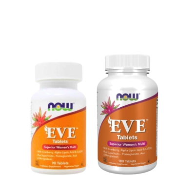 Multivitamínico Feminino EVE, Energia, Beleza e Equilíbrio Hormonal, Saúde da Mulher, Now