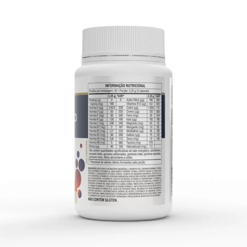 Multivitamínico GLP-1 Support - 90 Cápsulas, 500mg - Vitafor