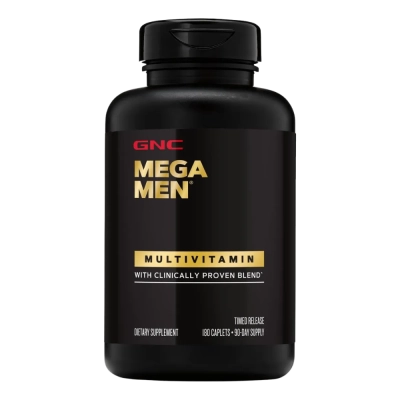Multivitamínico Mega Men, 180 Cápsulas Time Release, GNC