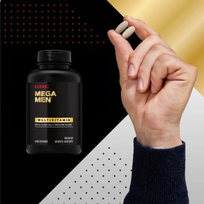 Multivitamínico Mega Men, 180 Cápsulas Time Release, GNC