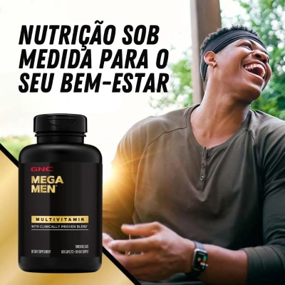 Multivitamínico Mega Men, 180 Cápsulas Time Release, GNC