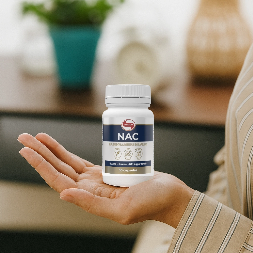 NAC 30 Cápsulas, 750mg - Vitafor