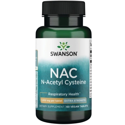 Nac N-Acetyl Cysteine, 1000 mg, 60 Cápsulas, Swanson