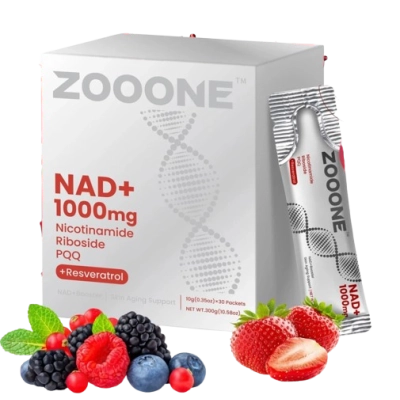 NAD+ 1000mg Liquido, 30 Saches de 10g, Zooone