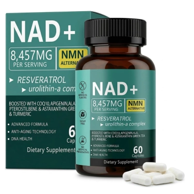 NAD+, 8.457mg, Energia, Vitalidade, 60 Cápsulas, YUFUY