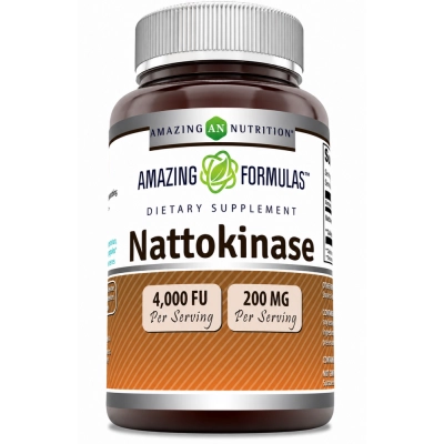 Nattokinase 200mg, 4000FU, Cápsulas, Amazing Formulas