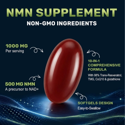 NMN Supplement Complex 1000mg, Opções, Gaennch
